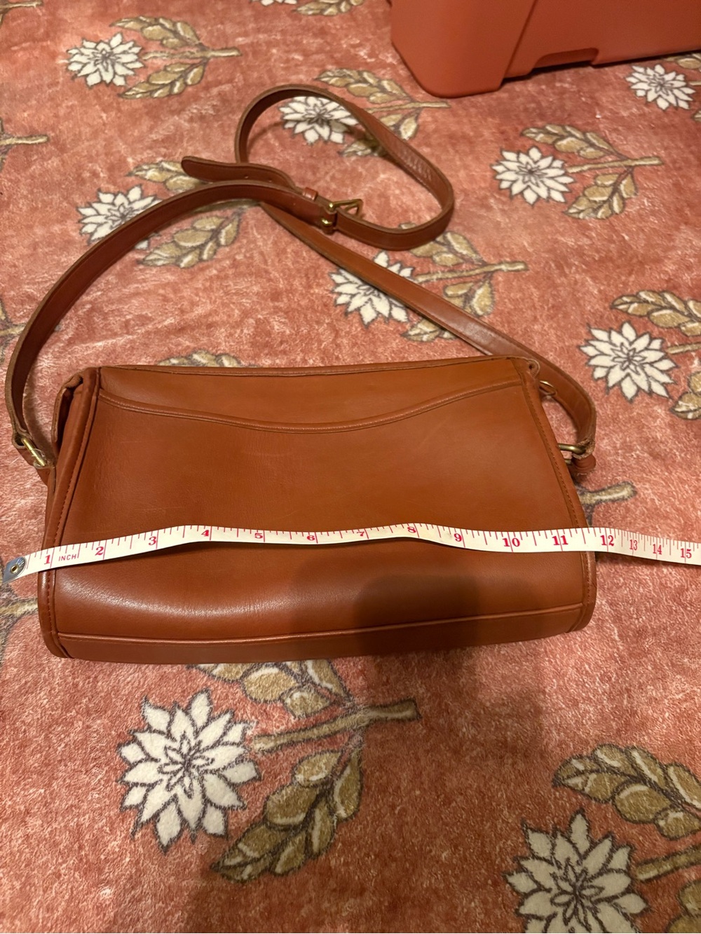 Coach Vintage Station Bag 9944 British Tan Leather Crossbody - Picture 16 of 16